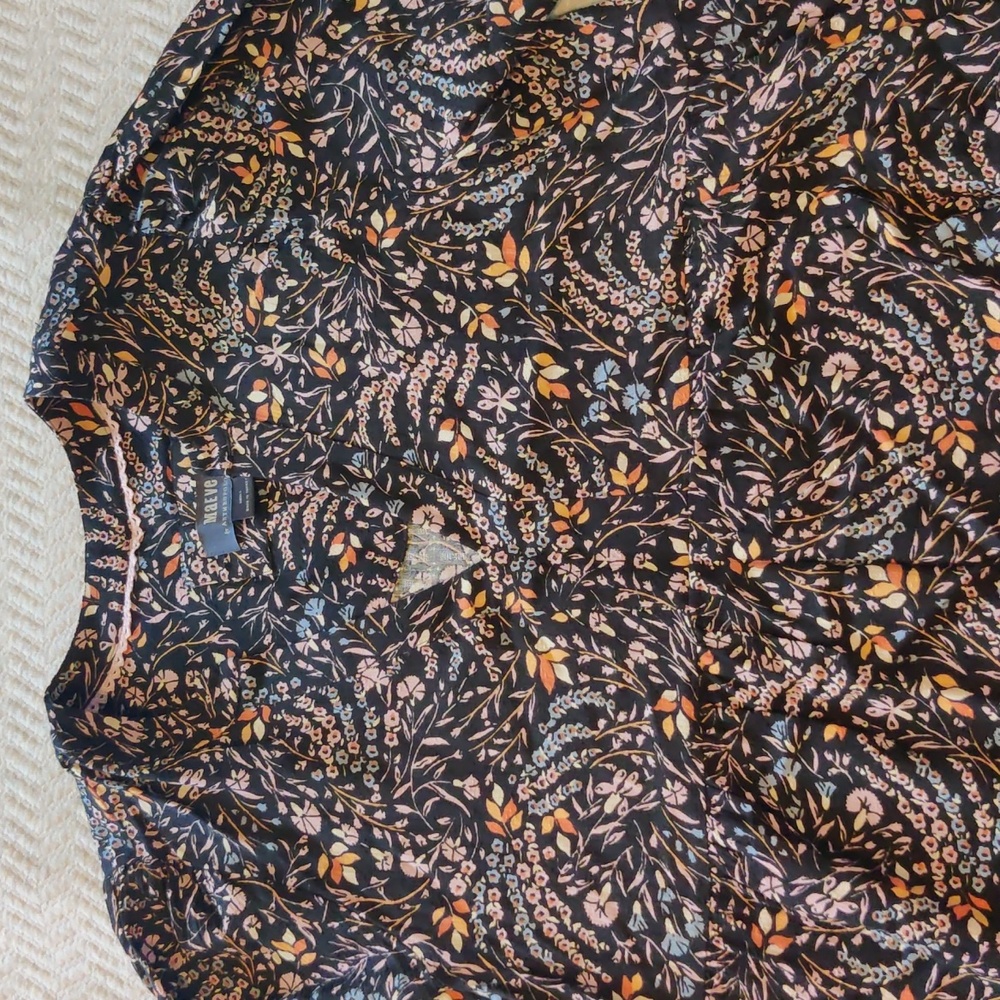 Anthropologie Maeve Fall Leaves Tunic Dress Size Small - Picture 2 of 8